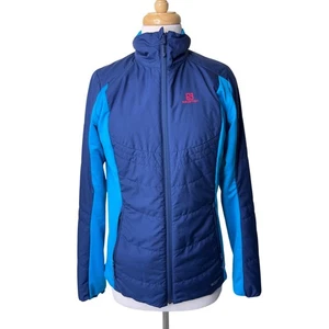 SALOMON Drifter Mid Reversible Jacket Medieval Blue Blue/ Hawaiian  - Picture 1 of 11