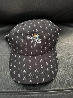 NWT Bay Hill Black Skull Golf Performance Hat Adjustable Strap Imperial New - Image 1 of 4