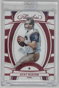 Kurt Warner 2022 Panini Flawless #84 Legends Red Ruby Parallel SP 06/20 - Picture 1 of 3