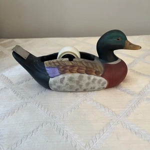 Vintage Stockente Keramik Klebebandspender - Bild 1 von 9