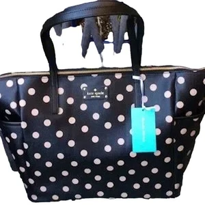 KATE SPADE DIAPER/ TOTE POLKADOT 20" X 13" NWT - Picture 1 of 6