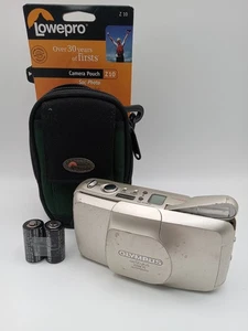 Olympus Infinity Stylus Zoom 70 Kleinbildkamera mit neuem Gehäuse und Akkus - Bild 1 von 11