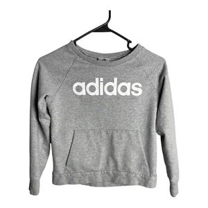 Adidas Gray Girls Pullover Longsleeve Size Large - Picture 1 of 8