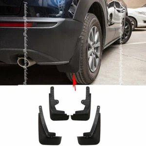 For Mazda CX-30 2020-22 Black rubber Mud Flaps Splash Guard Fender Mudguard kit - Picture 1 of 6