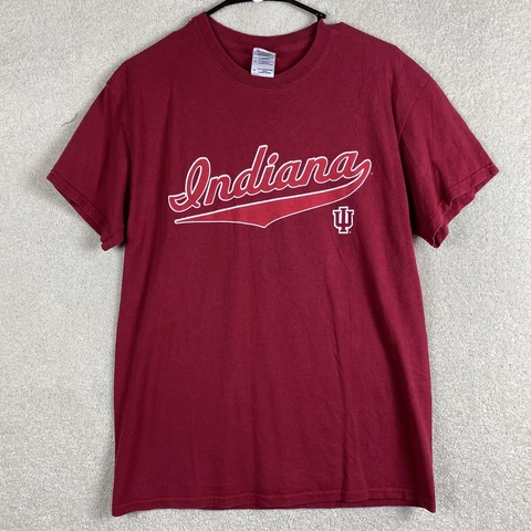 Indiana Hoosiers NCAA Adult Size  Medium Red Indiana Short Sleeve Shirt Cover
