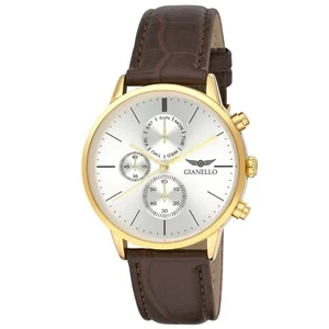 Gianello Men's 42mm Miami Chrono Strap Watch - 4 Colors Available - Picture 1 of 10
