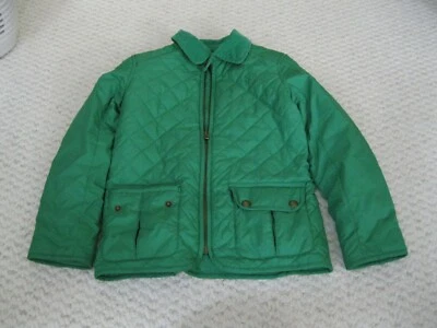 Ralph Lauren Polo классический изолированный молнии стеганая куртка сарая зеленый девочка маленький 7  - Изображение 1 из 4
