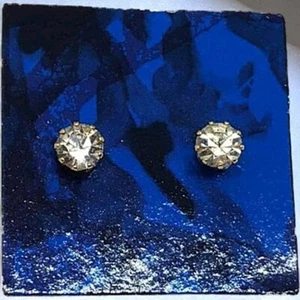 1989 Facets Pierced Earrings by Avon. B416 - Picture 1 of 5