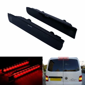 2x VW Transporter T5 T6 2003+ Barn Door Bremsleuchte Bremslicht Schwarze Linse - Bild 1 von 12