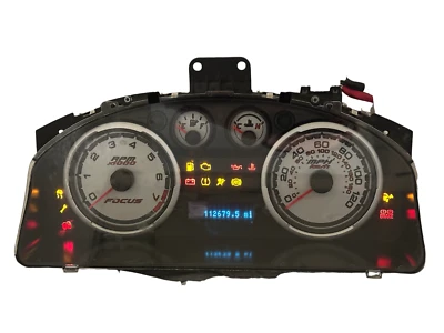 Painel de instrumentos velocímetro 2010 2011 Ford Focus 112.679 milhas - Imagem 1 de 3