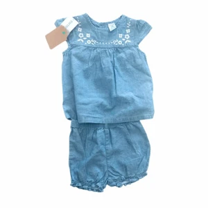 G05-Carters, 12-18M, s/s cotton shirt + short - Picture 1 of 2