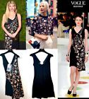 7K Neu Chanel 2016 Seoul 2-teiliges Kleid-Set schwarz 34 36 38 2 4 6 Blumenmuster Geschenktasche S M