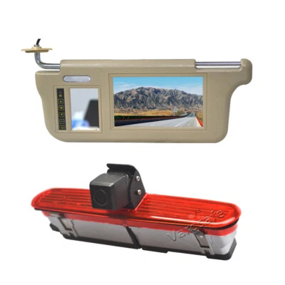 Sun Visor Monitor & Reverse Camera for Fiat Doblo Opel Combo Ram ProMaster City - Image 1 of 4