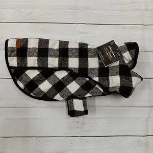 Eddie Bauer Pet Apparel Dog Vest Black/White Plaid - Large 35-65 lbs (WCART-6) - Picture 1 of 6