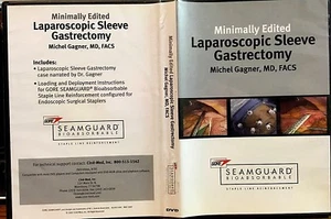 MINIMALLY EDITED LAPAROSCOPIC SLEEVE GASTRECTOMY DVD MICHEL GAGNER SEAMGUARD - Picture 1 of 2