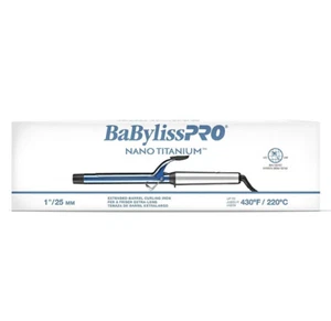 BABYLISS PRO Nano Titanium Extended Barrel Curling Iron - 1 inch, Heats to 430° - Picture 1 of 10