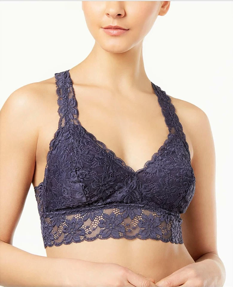 Jenni by Jennifer Moore Lace Racerback Bralette Blue Nairobdusk Size L - Image 1 of 1