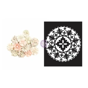 Prima Flowers - Poetic Rose Love Composition Flowers + Stencil 15/pk #637453 - Picture 1 of 1