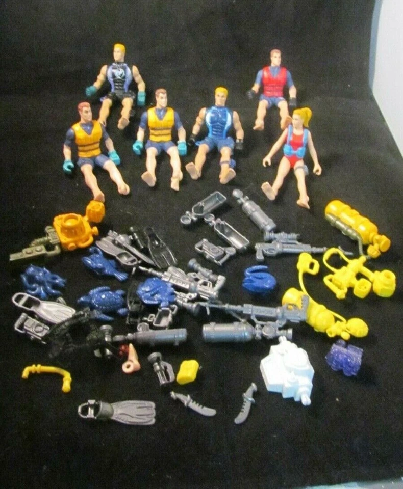 Gran Lote Figuras de Acción Lote Buzos Océano y Animal Planeta Mar Profundo Foto 1 de 4