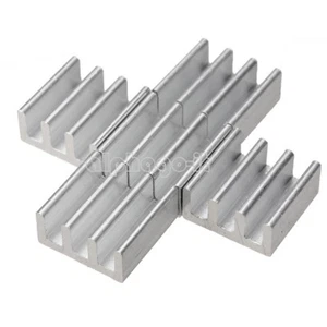 10x 11x11x5mm Aluminum Heat Sink For Memory Chip IC NEW - Afbeelding 1 van 4