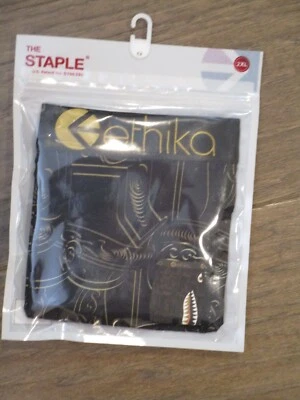 CALZONCILLOS BOXER NEGROS ETHIKA THE STAPLE BMR BOMBER DELUX LUX TALLA 2XL Foto 1 de 2