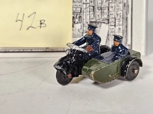 Meccano Dinky Toys • No 42B Rac Police Patrol Motorrad Beiwagen • England - Bild 1 von 7