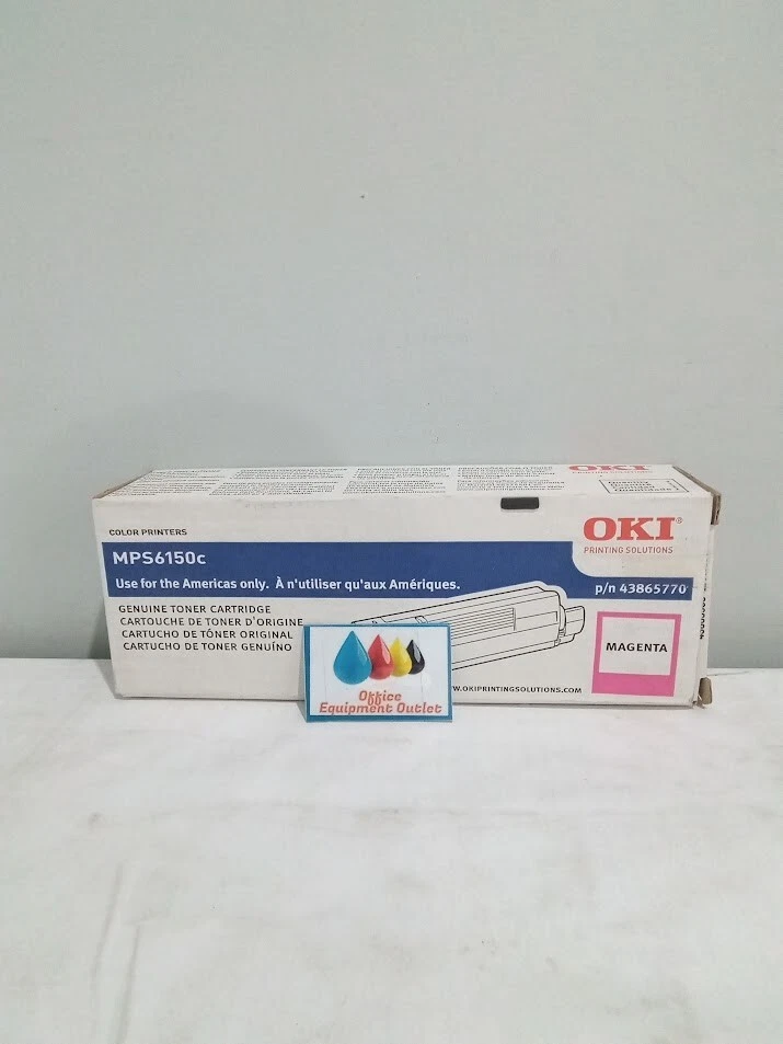 OKI 43865770 MPS6150c Magenta Toner Cartridge (6000 Yield) - Image 1 of 1