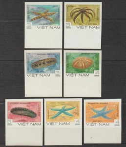 1985 Vietnam Stamps Marine Life Scott # 1536-1542 Imperf. MNH - Picture 1 of 1