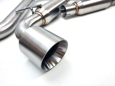 For VW 2010-2014 Volkswagen 2.0T MK6 Golf GTi Polished TurboBack Exhaust System - Image 1 of 4