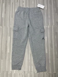 Nike Air Jordan Jumpman Cargo Joggers Pants Boy's Size Medium Gray 95B087 $55 - Picture 1 of 8
