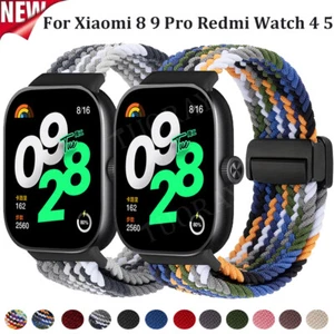 Nylon Magnetic Bracelets Strap Band for Xiaomi Band 9 Pro/8 Pro/Redmi Watch 4 5 - Picture 1 of 32