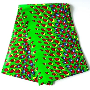 Afrikanischer Baumwolldruck Stoffe Ankara Wachs schöne Farben 1 Yard bis 6 Yards - Bild 1 von 1