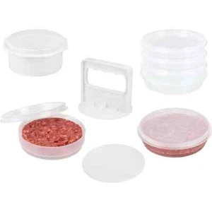 Hamburger Press Patty Maker - 4 in1 Burger Mold Patty Press 4 Storage Contain... - Picture 1 of 3