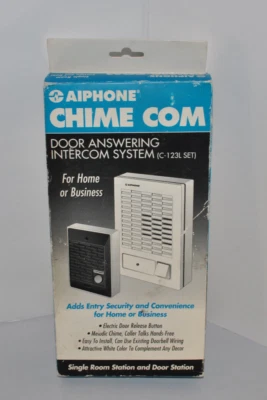 Aiphone Chime Com Door Answering Intercom System (C-123L-SET) NEW - Image 1 of 4