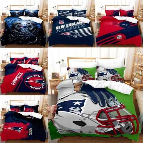 New England Patriots 3Pcs Bedding Set Soft Duvet/Comforter Cover Pillowcases Cover