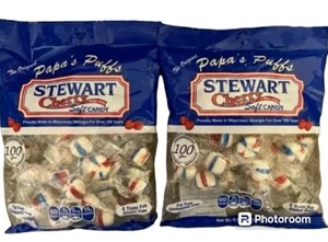 The Original Papa's Puffs Stewart CHERRY Flavored Soft Puff Candy-2 BAGS - Picture 1 of 1