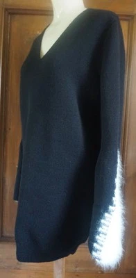Rick Owens..Italy..Plinth...Thick Knit Virgin Wool Sweater - Image 1 of 4