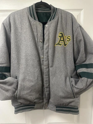 A’s Bomber Style JH design Men’s Jacket - Image 1 of 4