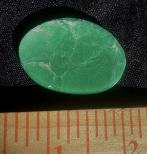 Variscite A-Klasse glänzend grün vorgeformt unpoliert Cab 10 Gramm oder 2,1 Oz Utah - Bild 1 von 6