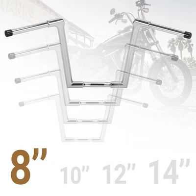 Manillar de 8"/10"/12"/14" para Harley Softail Dyna Sportster Foto 1 de 4