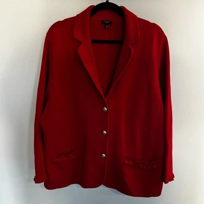 Talbots Knit Sweater Blazer Jacket Woman Plus Size 3X - Image 1 of 4