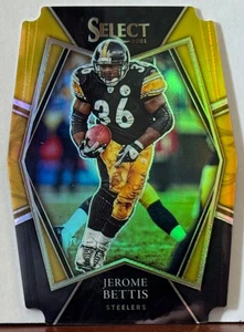 Jerome Bettis 2021 Panini Select PREMIER TROQUELADO NEGRO Y DORADO PRIZM #137 F10 - Imagen 1 de 1