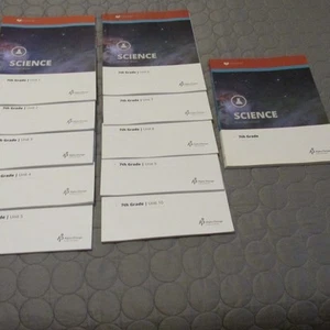 LIFEPAC Alpha Omega. 7th Grade SCIENCE. 10 Student Books & 1 Teachers Guide. - Picture 1 of 4