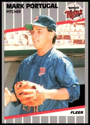 1989 Mark Portugal Fleer Baseball #123 Minnesota Twins - Image 1 of 2