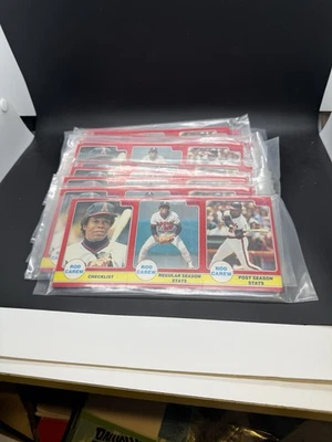 Lot Of 17 1986 Star Company Baseball Rod Carew 24 Card Set 8 Panels Cards Sealed - Image 1 of 2