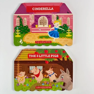 Cinderella and The 3 Little Pigs Pop-Up Fairy Tale Books - Image 1 of 4