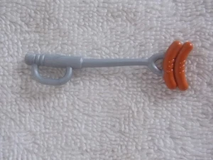 Muñeca Barbie Barbacoa Hotdogs Pincho Para Diorama - Imagen 1 de 3