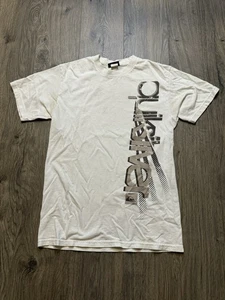 VTG Y2K Quicksilver Surf Boys Youth White Graphic Short Sleeve Shirt Size M - Picture 1 of 15