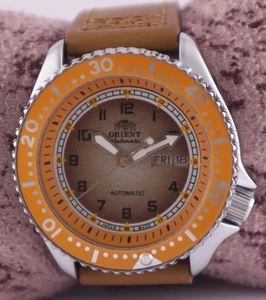 Orient Diver Men Automatic 21J Brown Dial Date/Day Wristwatch "Keep Good Time" - Picture 1 of 10
