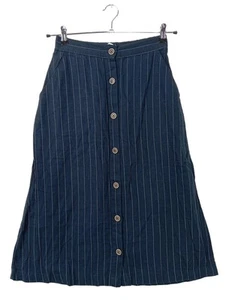 MANGO Falda acampanada Mujeres Falda Talla EU 36 azul-blanco look casual - Imagen 1 de 5